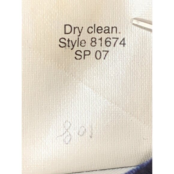 VTG 2007 J.Crew Mens 100% Irish Linen Navy Blue Blazer Jacket 40R RV10317 - Picture 13 of 13